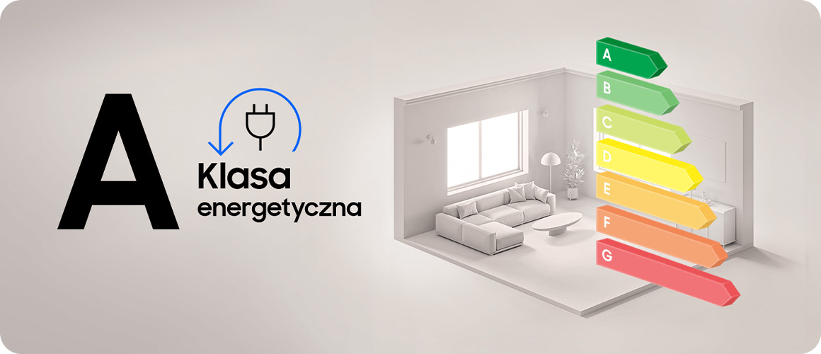 Suszarka Bespoke AI 9kg DV90DB8845GBU4 wyróżnia się doskonałą efektywnością energetyczną, posiadając klasę A. Dzięki niej oszczędzasz energię, co przekłada się na mniejsze rachunki za prąd i większą dbałość o środowisko.