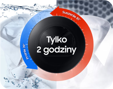 Program Super Szybki 81 min to wyjątkowe rozwiązanie, które pozwala na szybkie pranie i suszenie w zaledwie 2 godziny. Dzięki idealnej kombinacji prania w 39°C i suszenia w 81°C, Twoje ubrania będą gotowe do założenia w rekordowym czasie, bez utraty jakości.