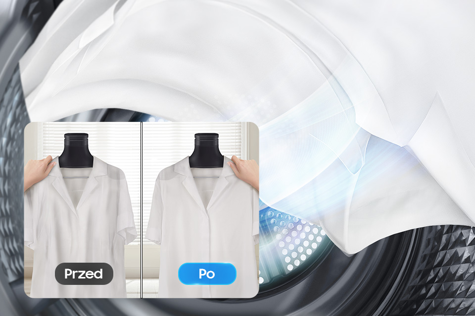 Funkcja bez zagnieceń sprawia, że Twoje ubrania wychodzą z suszarki idealnie gładkie, bez potrzeby prasowania. Ciesz się perfekcyjnie wygładzonymi tkaninami, które wyglądają jak po profesjonalnej obróbce, oszczędzając czas i energię!