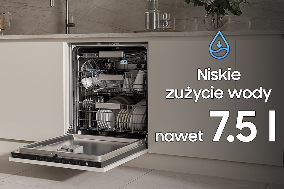 zmywarka ogranicza zużycie wody