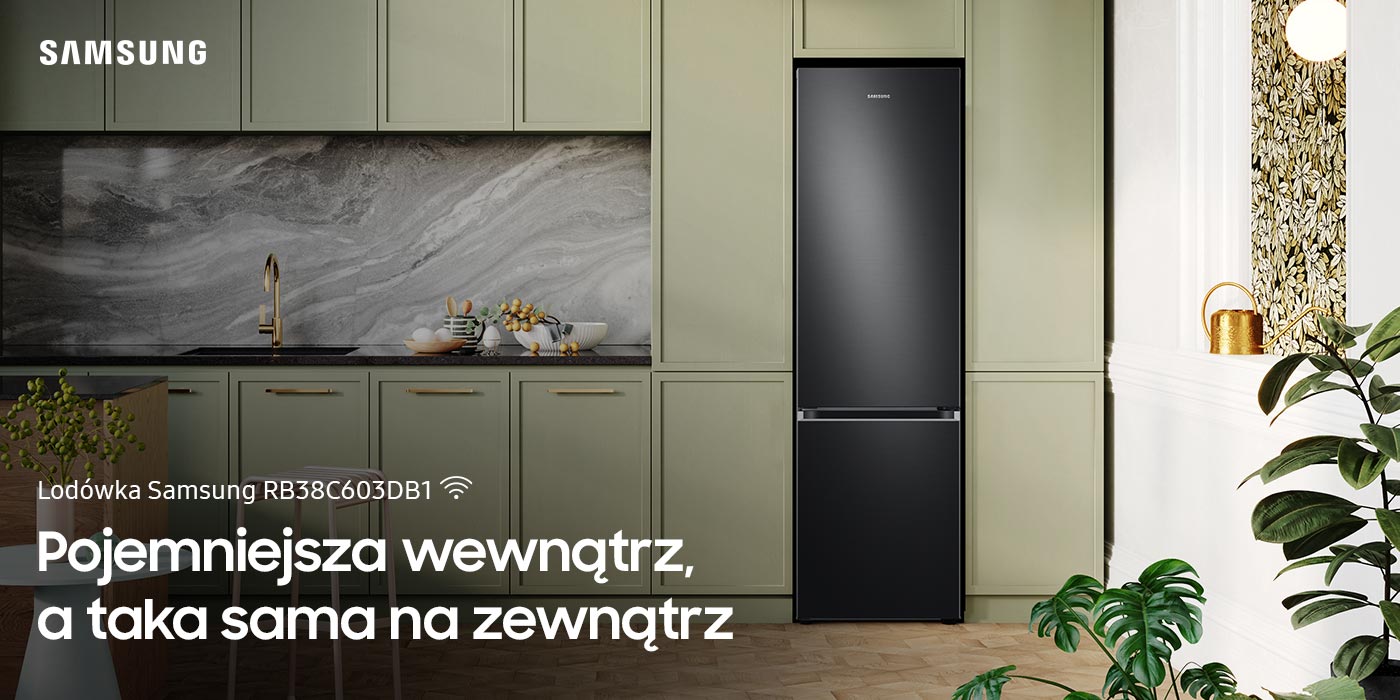 Lodówka Samsung RB38C603DB1 w kolorze grafitowej stali