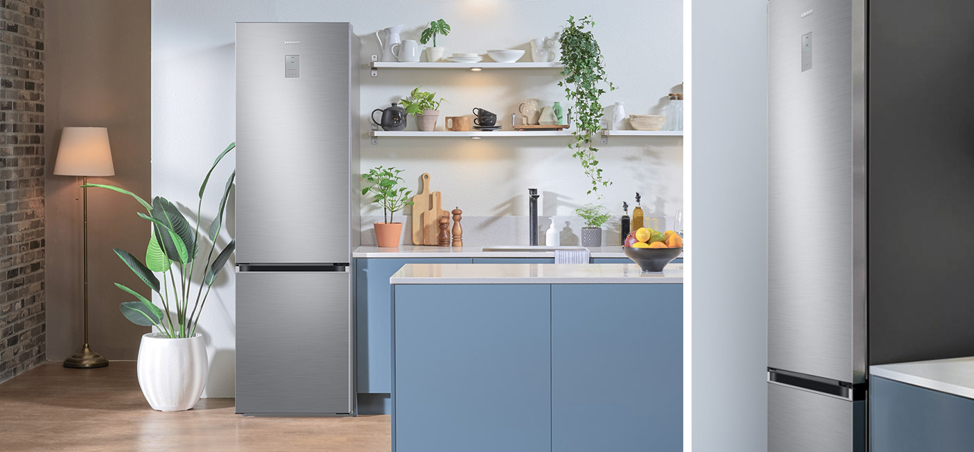 Wzornictwo Built-In odpowiada za stylowy wygląd lodówki Samsung RB38C775CS9