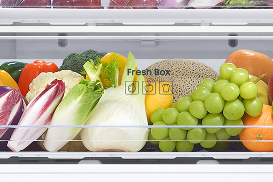Lodówka Combi MAX RB53DG703DB1 Samsung - zdjęcie - dedykowana szuflada do warzyw