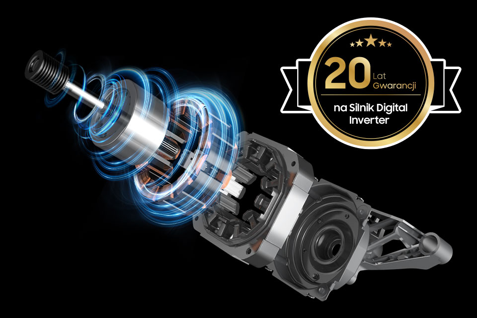 bezawaryjny Silnik Digital Inverter z 20-letnią gwarancją