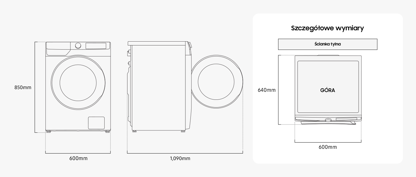 ww90dg6u25lhu4 wymiary 